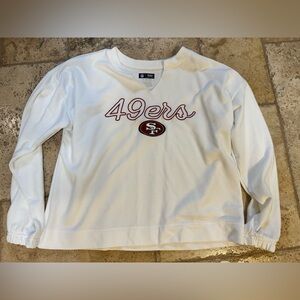 NFL White V-Neck Sweater